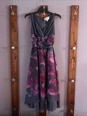 target purple floral dress Flutter Sleeve Maxi Dress